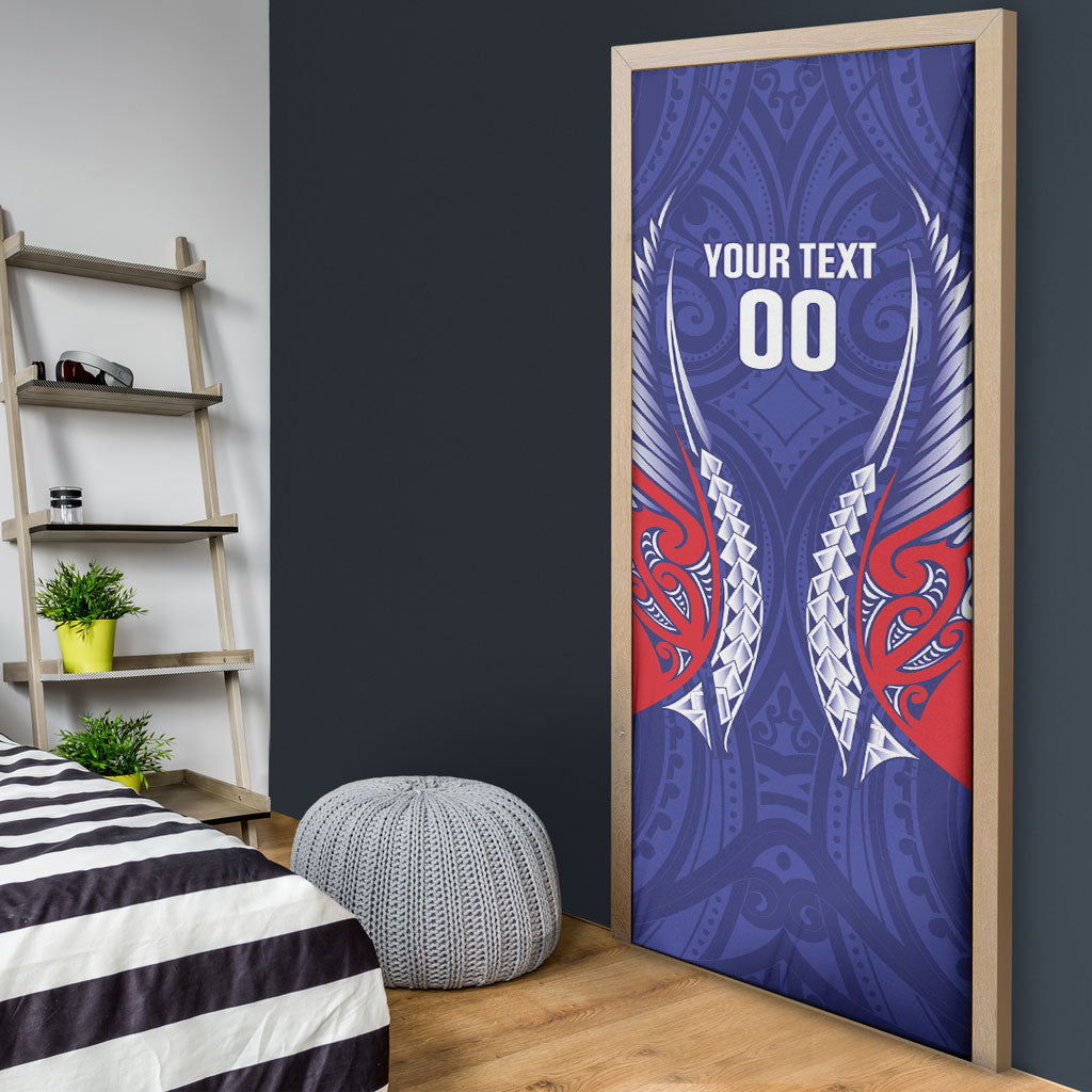 Tasman Bay 2026 Rugby Custom Door Cover NZ Maori Silver Fern