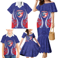 Tasman Bay 2026 Rugby Custom Family Matching Mermaid Dress and Hawaiian Shirt NZ Maori Silver Fern LT14 - Polynesian Pride
