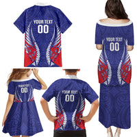 Tasman Bay 2026 Rugby Custom Family Matching Puletasi and Hawaiian Shirt NZ Maori Silver Fern LT14 - Polynesian Pride