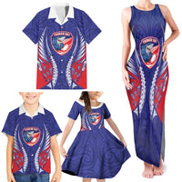 Tasman Bay 2026 Rugby Custom Family Matching Tank Maxi Dress and Hawaiian Shirt NZ Maori Silver Fern LT14 - Polynesian Pride