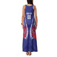 Tasman Bay 2026 Rugby Custom Family Matching Tank Maxi Dress and Hawaiian Shirt NZ Maori Silver Fern LT14 - Polynesian Pride