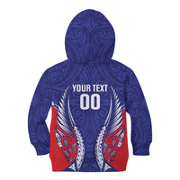 Tasman Bay 2026 Rugby Custom Kid Hoodie NZ Maori Silver Fern LT14 - Polynesian Pride