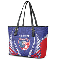 Tasman Bay 2026 Rugby Custom Leather Tote Bag NZ Maori Silver Fern LT14 - Polynesian Pride
