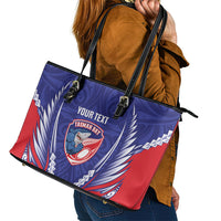 Tasman Bay 2026 Rugby Custom Leather Tote Bag NZ Maori Silver Fern LT14 - Polynesian Pride