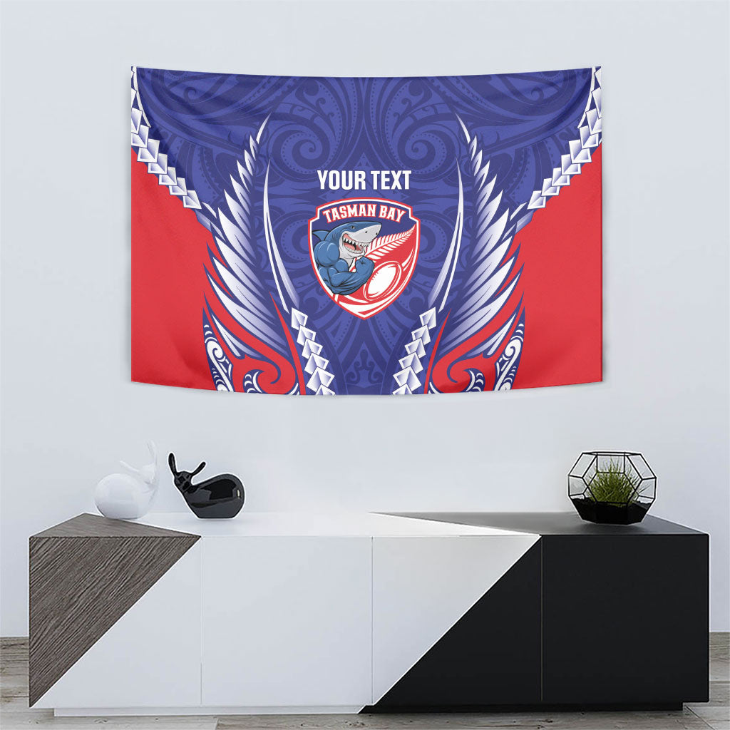 Tasman Bay 2026 Rugby Custom Tapestry NZ Maori Silver Fern LT14 - Polynesian Pride