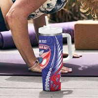 Tasman Bay 2026 Rugby Custom Tumbler With Handle NZ Maori Silver Fern LT14 - Polynesian Pride