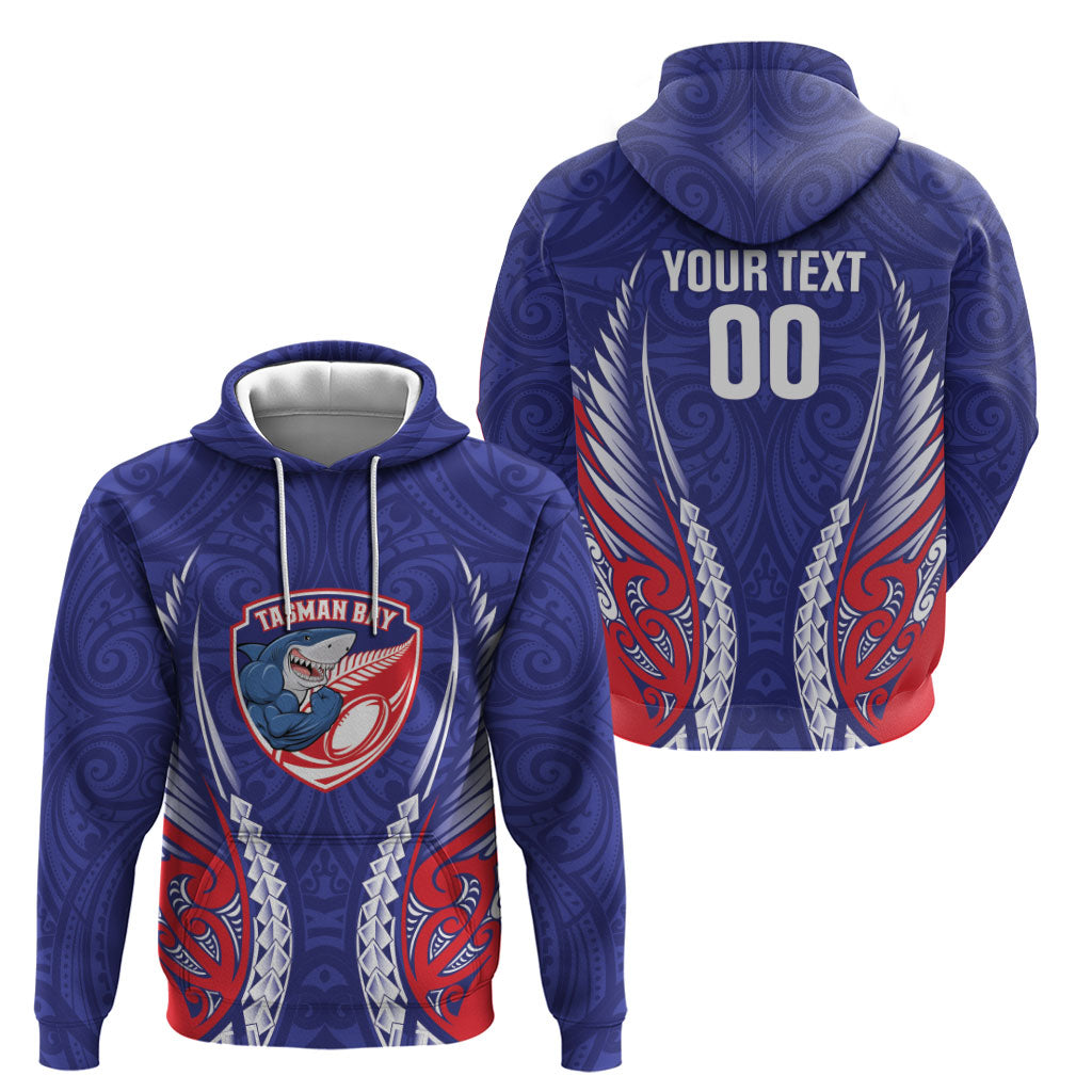 Tasman Bay 2026 Rugby Custom Zip Hoodie NZ Maori Silver Fern