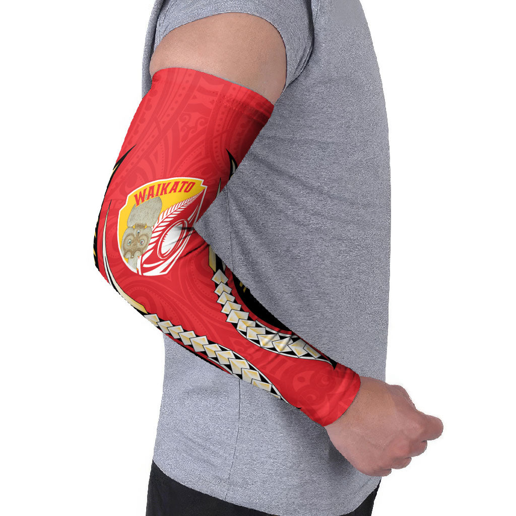 Waikato 2026 Rugby Custom Arm Sleeves NZ Maori Silver Fern