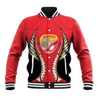 Waikato 2026 Rugby Custom Baseball Jacket NZ Maori Silver Fern