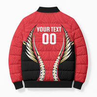 Waikato 2026 Rugby Custom Bomber Puffer Jacket NZ Maori Silver Fern