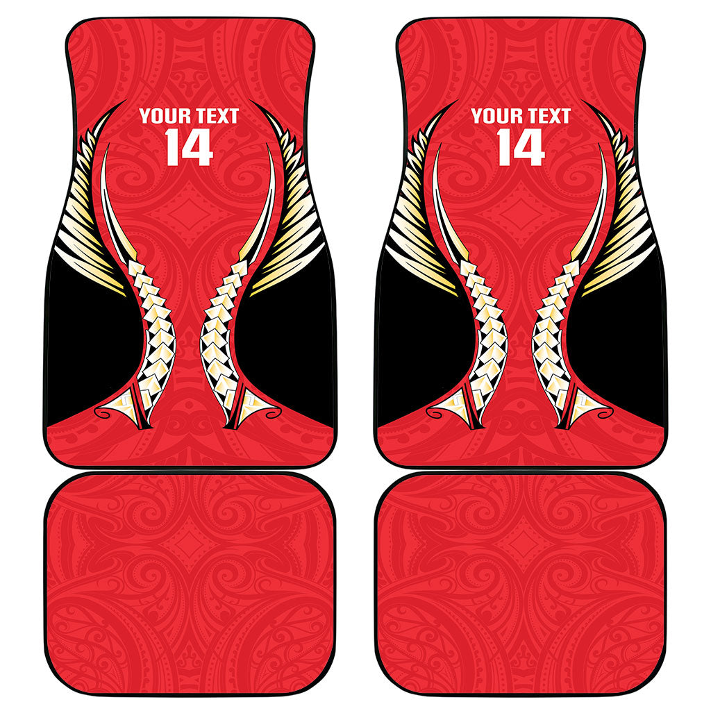 Waikato 2026 Rugby Custom Car Mats NZ Maori Silver Fern