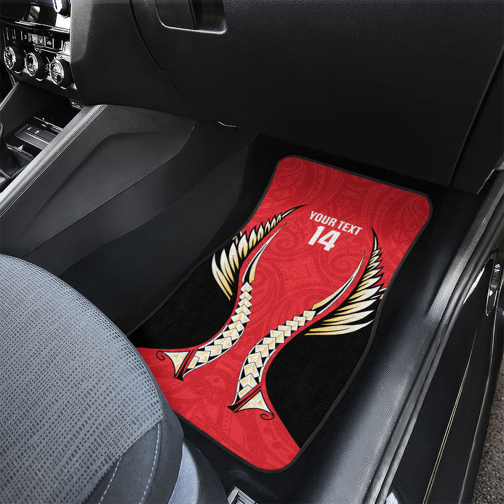 Waikato 2026 Rugby Custom Car Mats NZ Maori Silver Fern