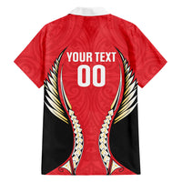 Waikato 2026 Rugby Custom Family Matching Off Shoulder Short Dress and Hawaiian Shirt NZ Maori Silver Fern LT14 - Polynesian Pride