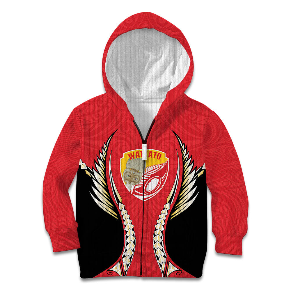 Waikato 2026 Rugby Custom Kid Hoodie NZ Maori Silver Fern