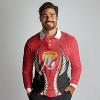 Waikato 2026 Rugby Custom Long Sleeve Polo Shirt NZ Maori Silver Fern LT14 - Polynesian Pride