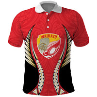 Waikato 2026 Rugby Custom Polo Shirt NZ Maori Silver Fern