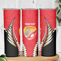 Waikato 2026 Rugby Custom Skinny Tumbler NZ Maori Silver Fern