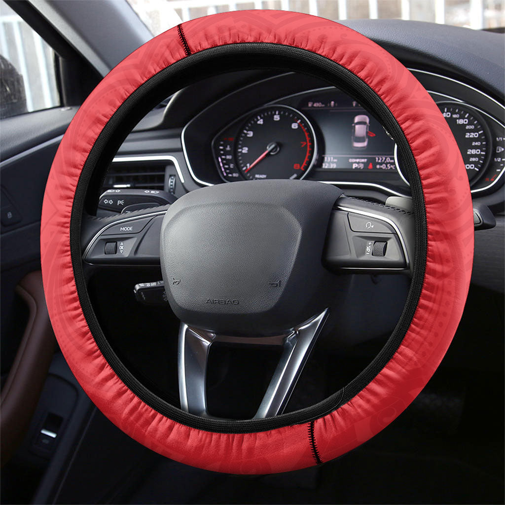 Waikato 2026 Rugby Steering Wheel Cover NZ Maori Silver Fern LT14 - Polynesian Pride