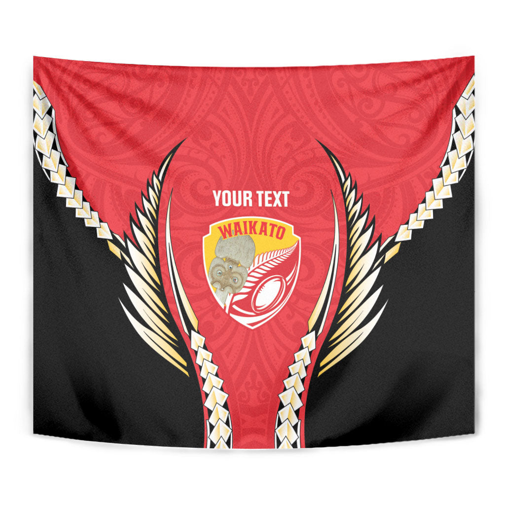 Waikato 2026 Rugby Custom Tapestry NZ Maori Silver Fern