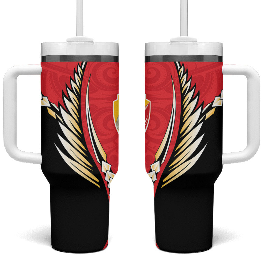 Waikato 2026 Rugby Custom Tumbler With Handle NZ Maori Silver Fern