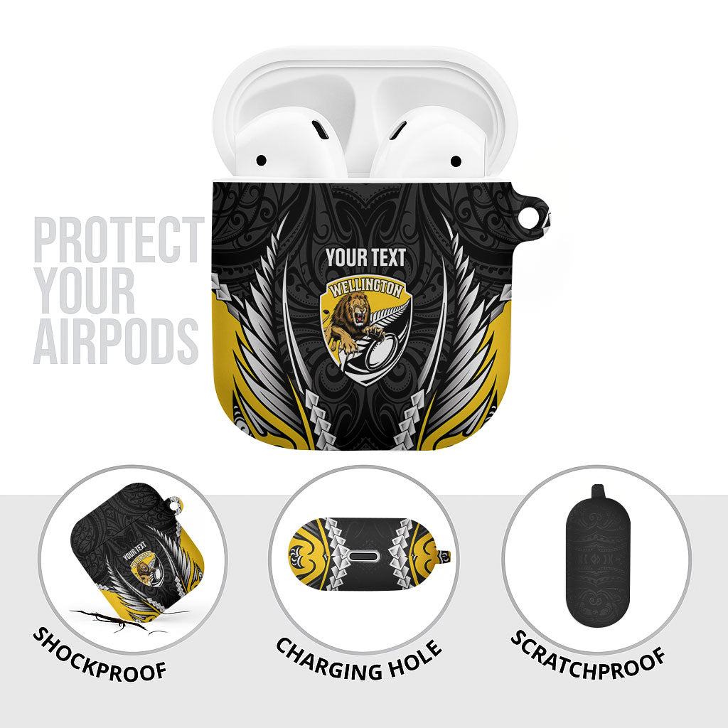 Wellington 2026 Rugby Custom AirPods Case NZ Maori Silver Fern