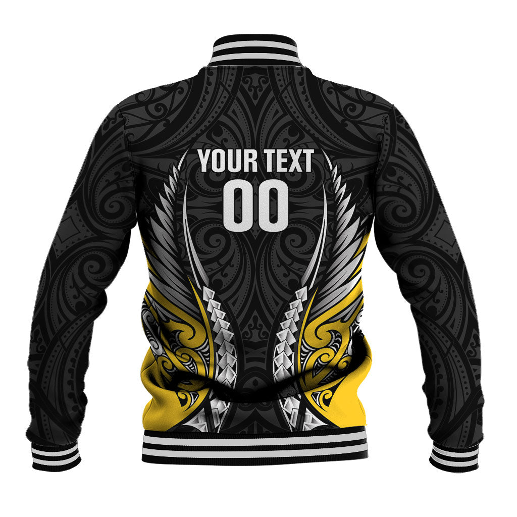 Wellington 2026 Rugby Custom Baseball Jacket NZ Maori Silver Fern