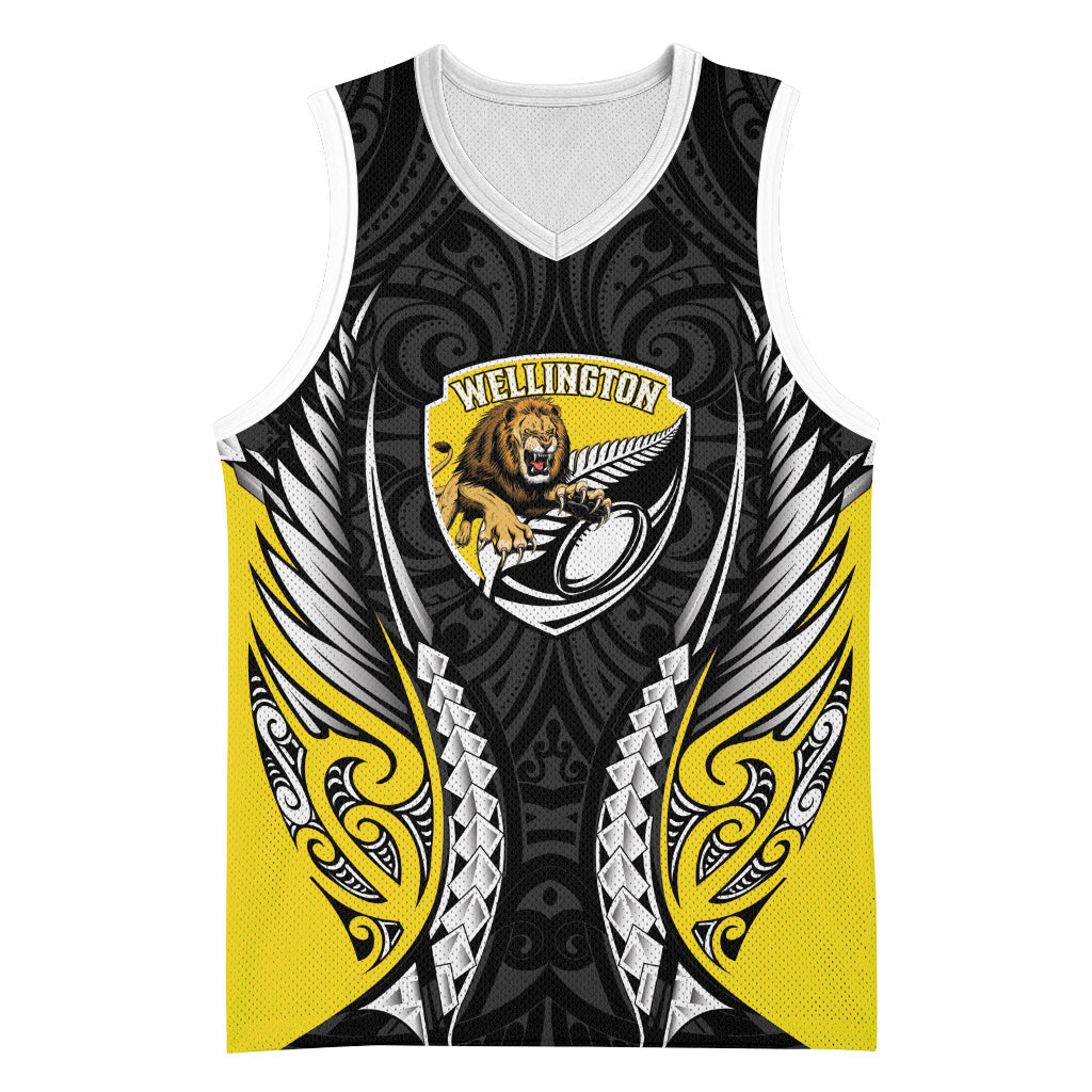 Wellington 2026 Rugby Custom Basketball Jersey NZ Maori Silver Fern