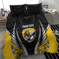 Wellington 2026 Rugby Custom Bedding Set NZ Maori Silver Fern
