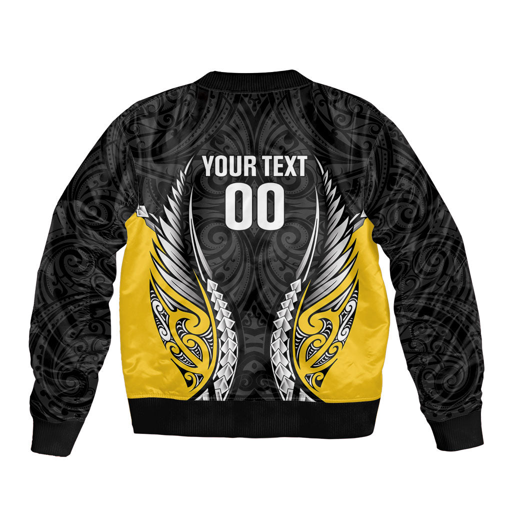Wellington 2026 Rugby Custom Bomber Jacket NZ Maori Silver Fern LT14 - Polynesian Pride