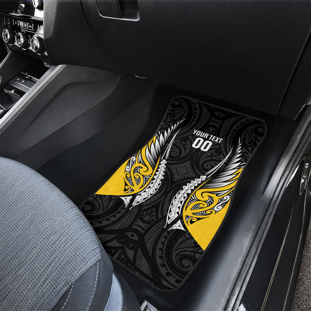 Wellington 2026 Rugby Custom Car Mats NZ Maori Silver Fern