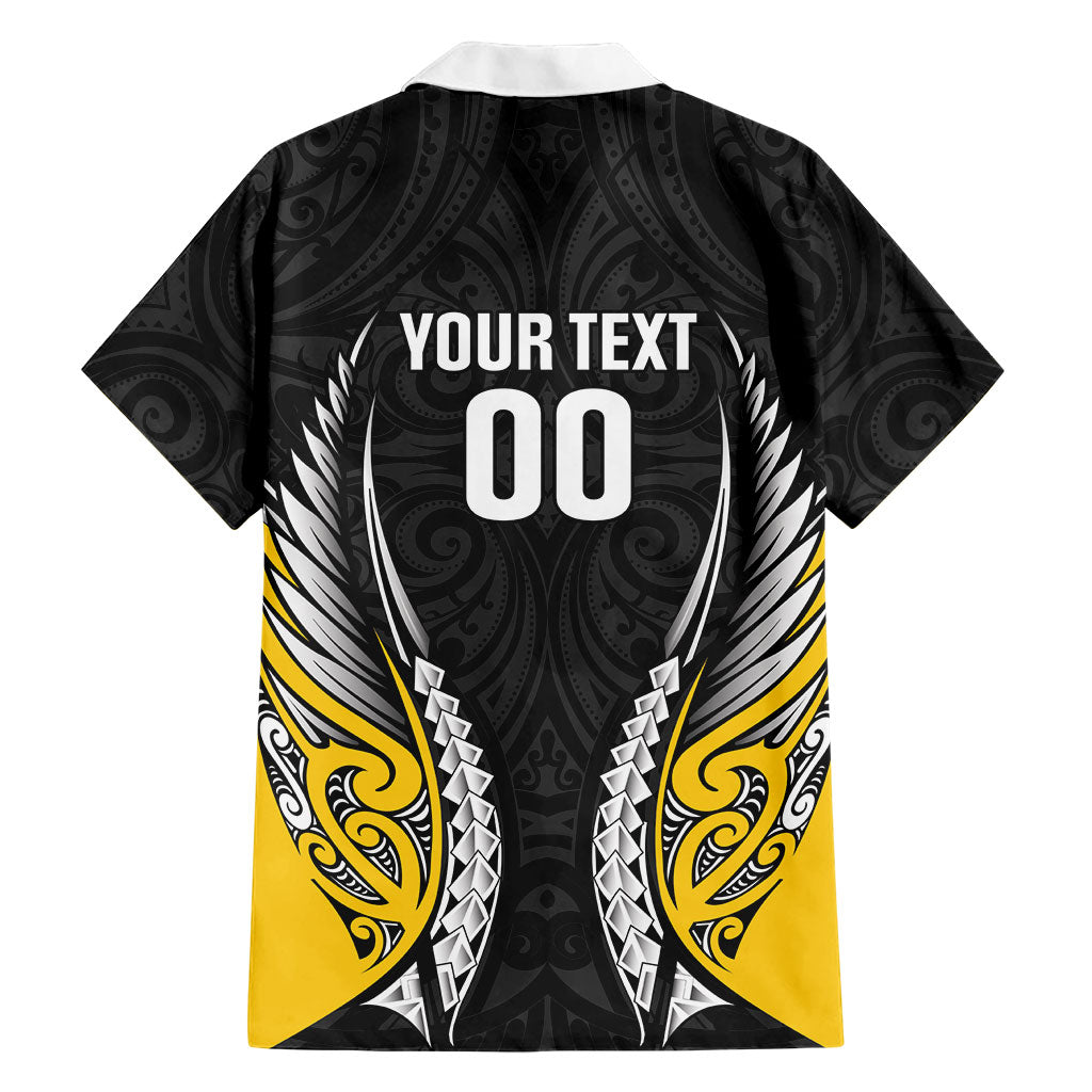 Wellington 2026 Rugby Custom Family Matching Off Shoulder Short Dress and Hawaiian Shirt NZ Maori Silver Fern LT14 - Polynesian Pride