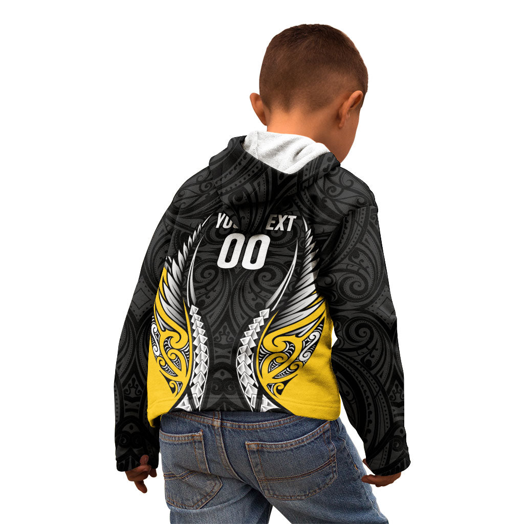 Wellington 2026 Rugby Custom Kid Hoodie NZ Maori Silver Fern