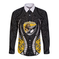 Wellington 2026 Rugby Custom Long Sleeve Button Shirt NZ Maori Silver Fern