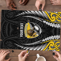Wellington 2026 Rugby Custom Puzzle NZ Maori Silver Fern LT14 - Polynesian Pride