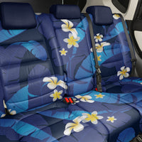 Teal Purple Banana Leaf Hawaii Back Car Seat Cover Lau Maia Plumeria Tropical Summer Vibes LT14 - Polynesian Pride