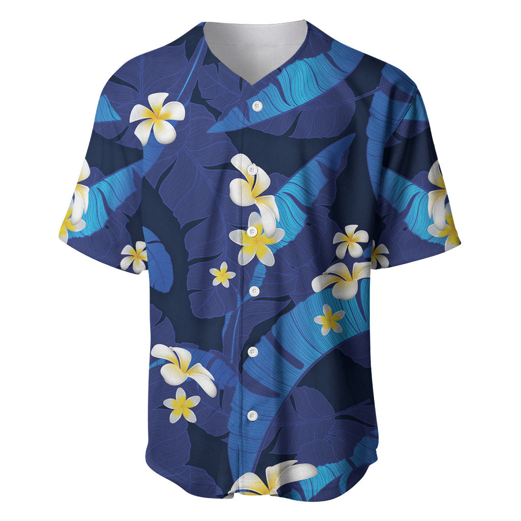 Teal Purple Banana Leaf Hawaii Baseball Jersey Lau Maia Plumeria Tropical Summer Vibes LT14 Teal Purple - Polynesian Pride