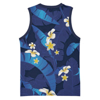 Teal Purple Banana Leaf Hawaii Basketball Jersey Lau Maia Plumeria Tropical Summer Vibes LT14 - Polynesian Pride