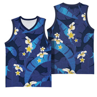 Teal Purple Banana Leaf Hawaii Basketball Jersey Lau Maia Plumeria Tropical Summer Vibes LT14 - Polynesian Pride