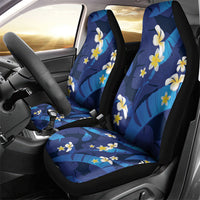 Teal Purple Banana Leaf Hawaii Car Seat Cover Lau Maia Plumeria Tropical Summer Vibes LT14 - Polynesian Pride