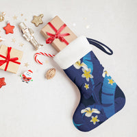 Teal Purple Banana Leaf Hawaii Christmas Stocking Lau Maia Plumeria Tropical Summer Vibes LT14 - Polynesian Pride