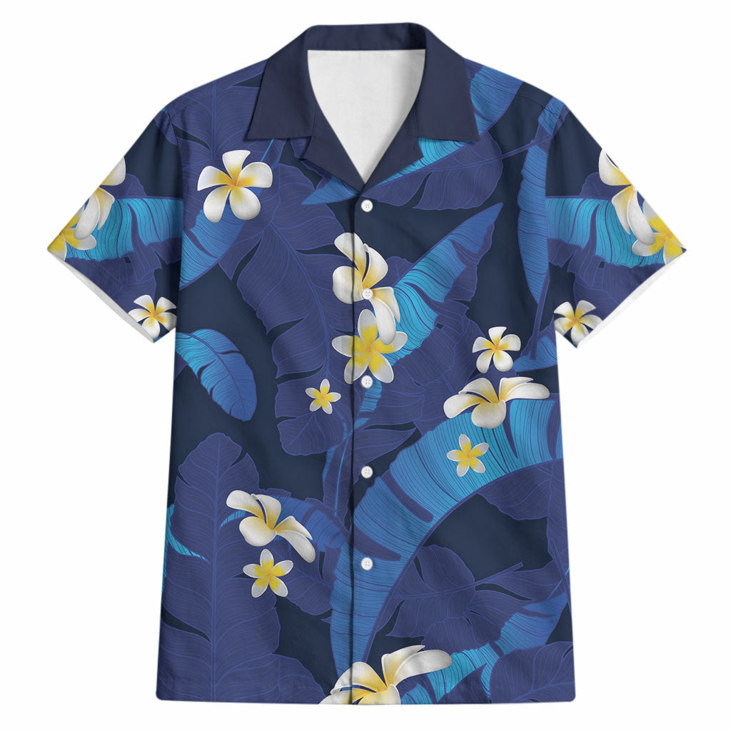 Teal Purple Banana Leaf Hawaii Hawaiian Shirt Lau Maia Plumeria Tropical Summer Vibes LT14 Teal Purple - Polynesian Pride