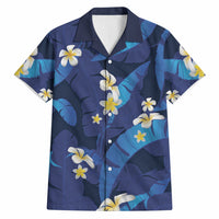 Teal Purple Banana Leaf Hawaii Hawaiian Shirt Lau Maia Plumeria Tropical Summer Vibes LT14 Teal Purple - Polynesian Pride
