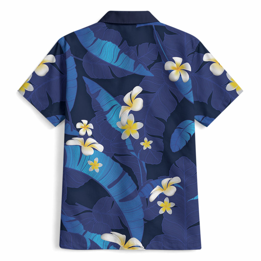Teal Purple Banana Leaf Hawaii Hawaiian Shirt Lau Maia Plumeria Tropical Summer Vibes LT14 - Polynesian Pride