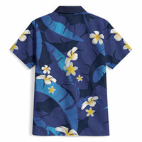 Teal Purple Banana Leaf Hawaii Hawaiian Shirt Lau Maia Plumeria Tropical Summer Vibes LT14 - Polynesian Pride