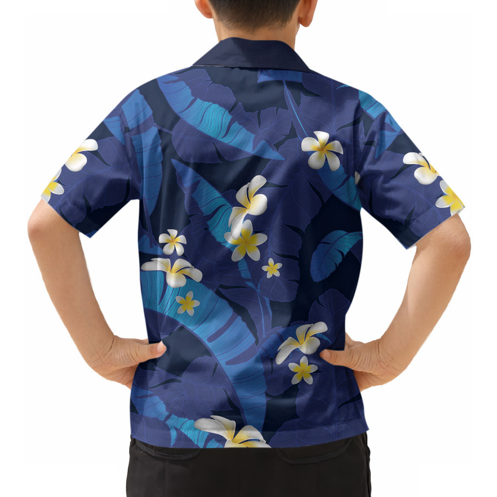 Teal Purple Banana Leaf Hawaii Hawaiian Shirt Lau Maia Plumeria Tropical Summer Vibes LT14 - Polynesian Pride