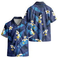 Teal Purple Banana Leaf Hawaii Kid Hawaiian Shirt Lau Maia Plumeria Tropical Summer Vibes LT14 - Polynesian Pride