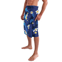 Teal Purple Banana Leaf Hawaii Lavalava Lau Maia Plumeria Tropical Summer Vibes LT14 - Polynesian Pride