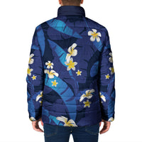 Teal Purple Banana Leaf Hawaii Padded Jacket Lau Maia Plumeria Tropical Summer Vibes LT14 - Polynesian Pride