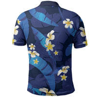 Teal Purple Banana Leaf Hawaii Polo Shirt Lau Maia Plumeria Tropical Summer Vibes LT14 - Polynesian Pride