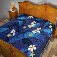 Teal Purple Banana Leaf Hawaii Quilt Lau Maia Plumeria Tropical Summer Vibes LT14 - Polynesian Pride